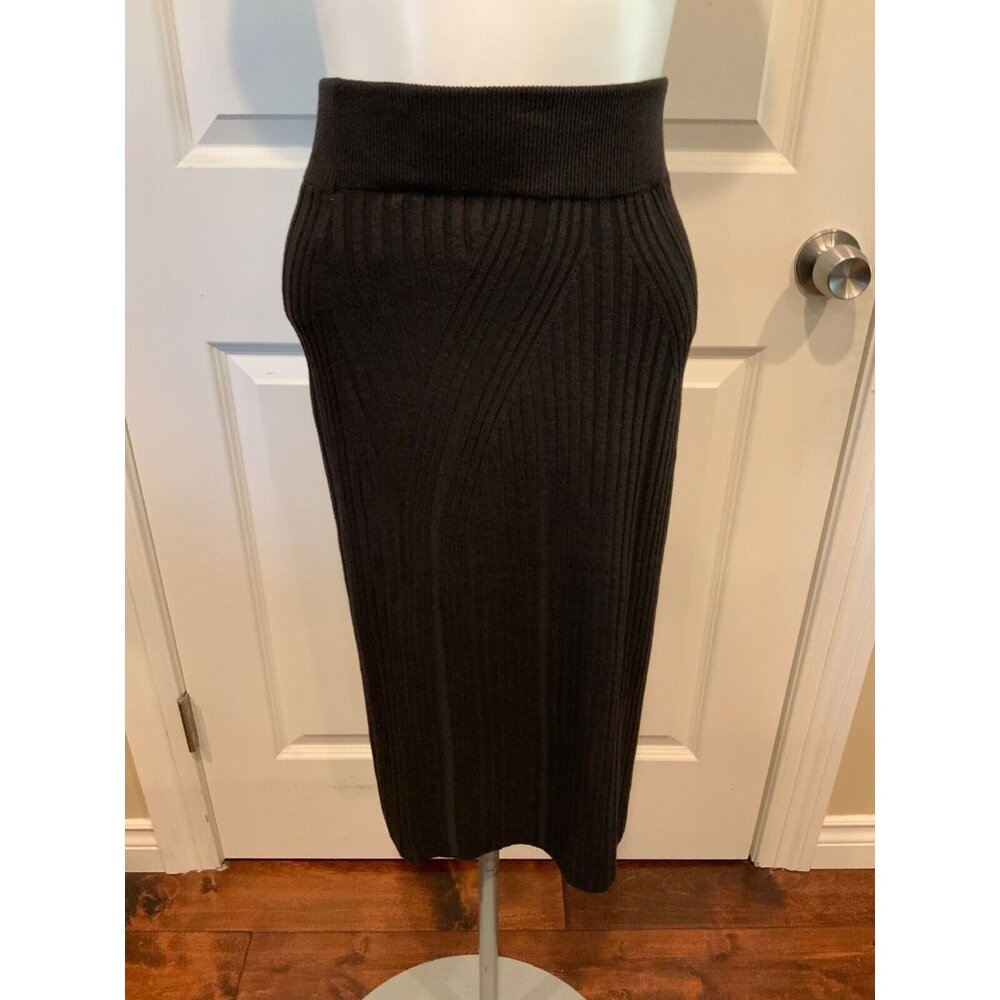 French Connection Black & Brown Jolie Knit Pencil Skirt, Size 4 US, NWT!